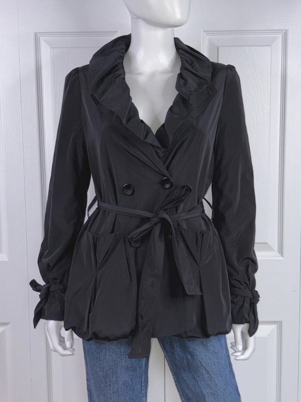 NESS women's spring black coat small